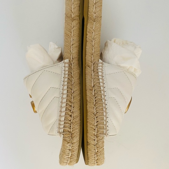 GUCCi Napa Marmont GG espadrille slides - Picture 7 of 9